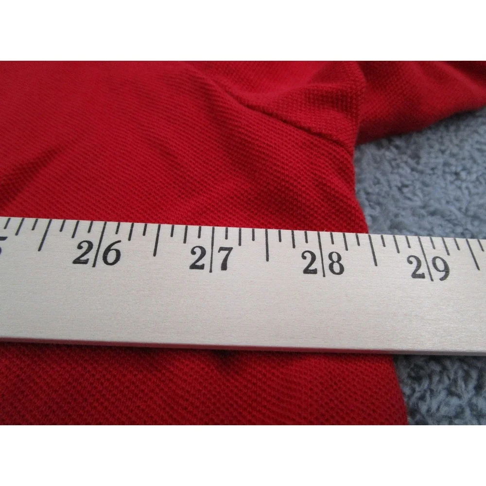 Polo Ralph Lauren Mens 4XLT Red Cotton Pique Short Sleeve Pony Logo Polo Shirt